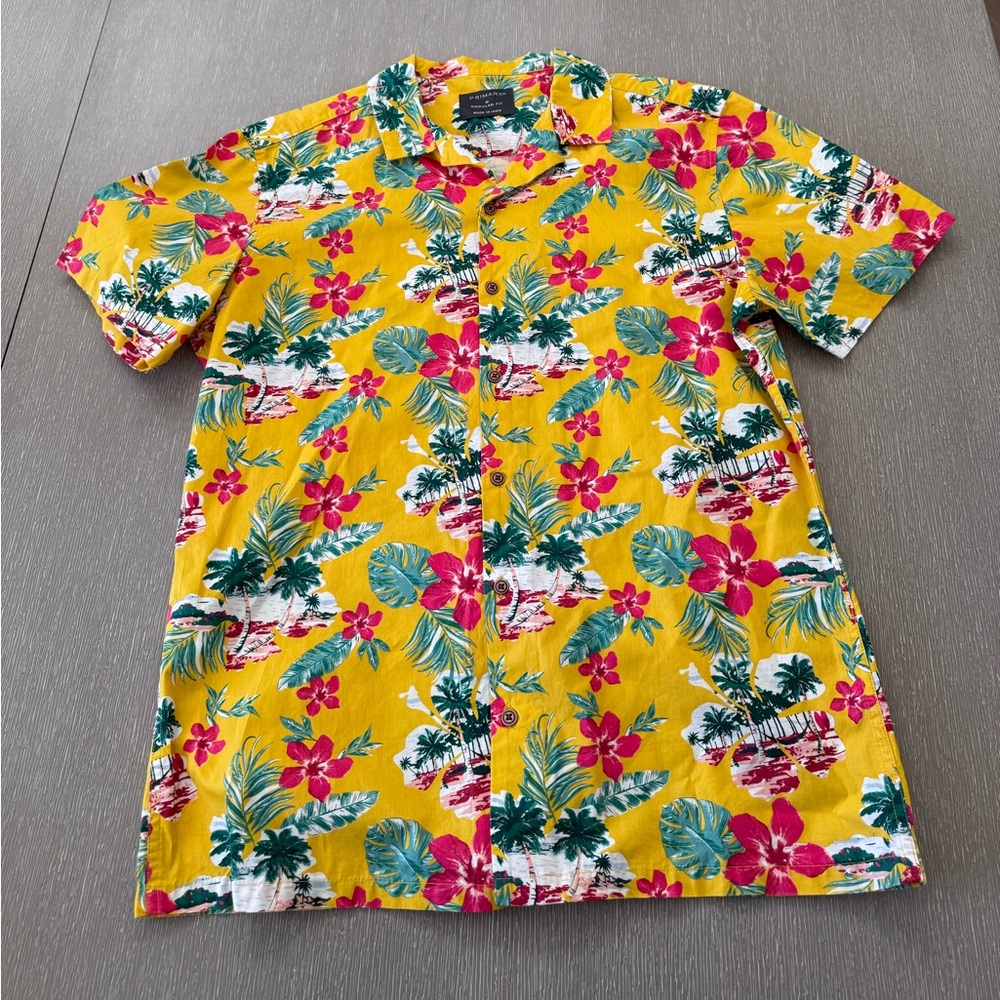 Primark Men's Floral Hawaiian Shirt